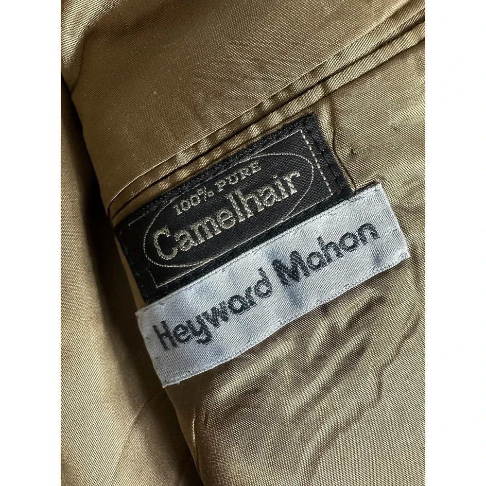 VTG‎ 80s Barrister Collection Blazer Mens 40 Camel Tan 100% Camelhair Sport Coat